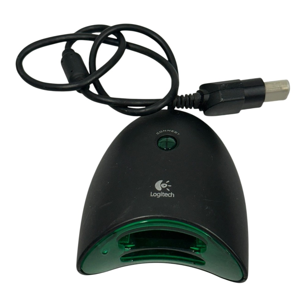 Logitech Cordless Precision Controller Xbox Receiver Dongle C-XB18 Black Green